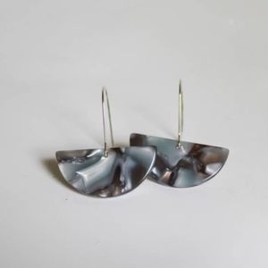 Half moon acrylic earrings